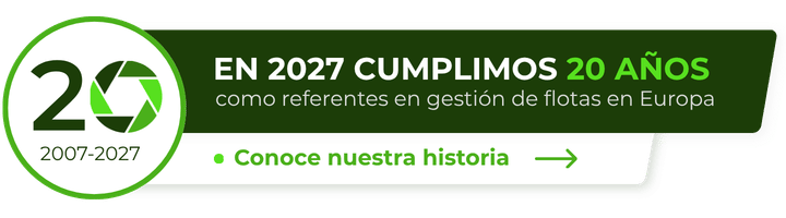 En 2027 cumplimos 20 años como referentes en gestión de flotas en Europa. Conoce nuestra historia